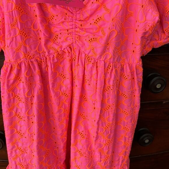 Lilly Pulitzer Kina Babydoll Eyelet Midi Dress - Picture 6 of 9